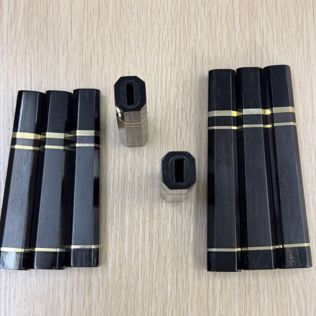 処分セール　訳あり　黒檀両水牛三本銀巻柄　柳刃