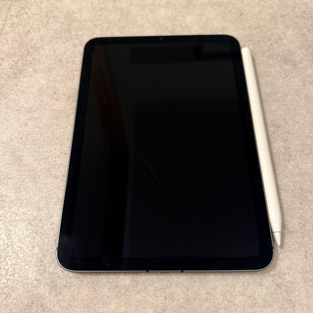 iPad mini 第6世代セルラーモデル　スペースグレー　アップルペンシル付き