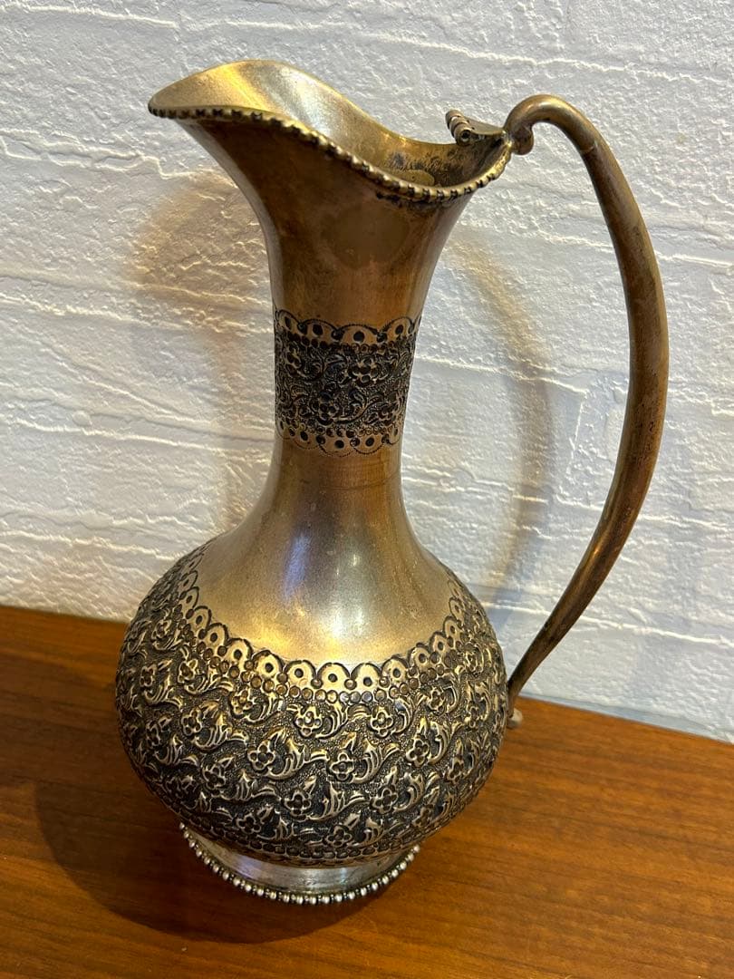 SILVER刻印　お盆　水差しセット