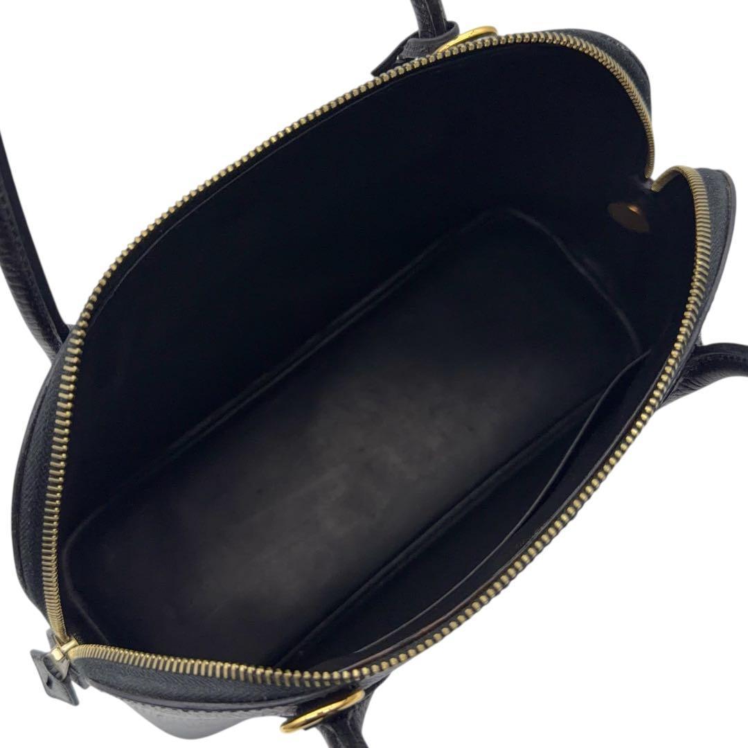 【美品】ストラップ付 エルメス ボリード31 アルデンヌ ブラック ハンドバッグ