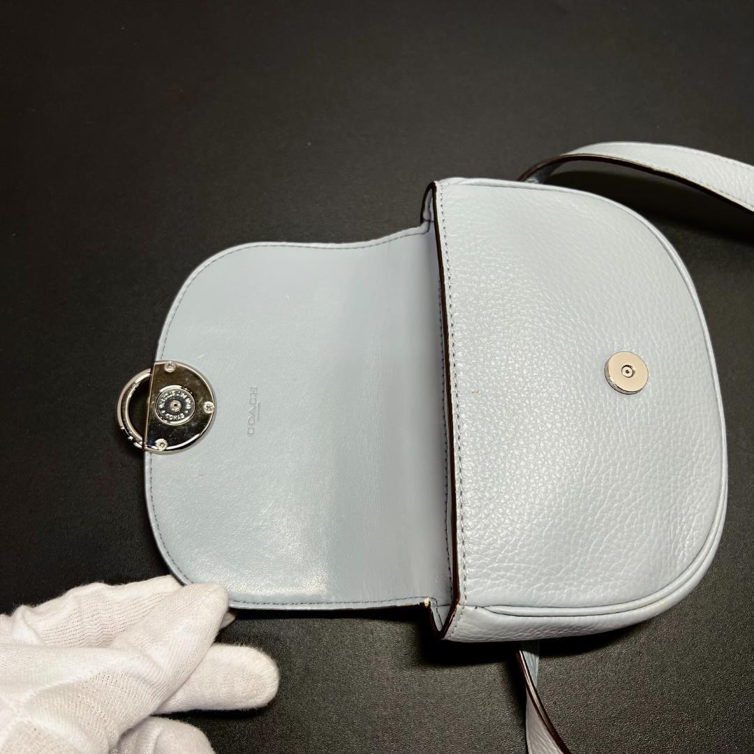 ✨正規品＆極美品‼️✨ コーチ レザー ウエストバッグ ヒップバッグ ブルー