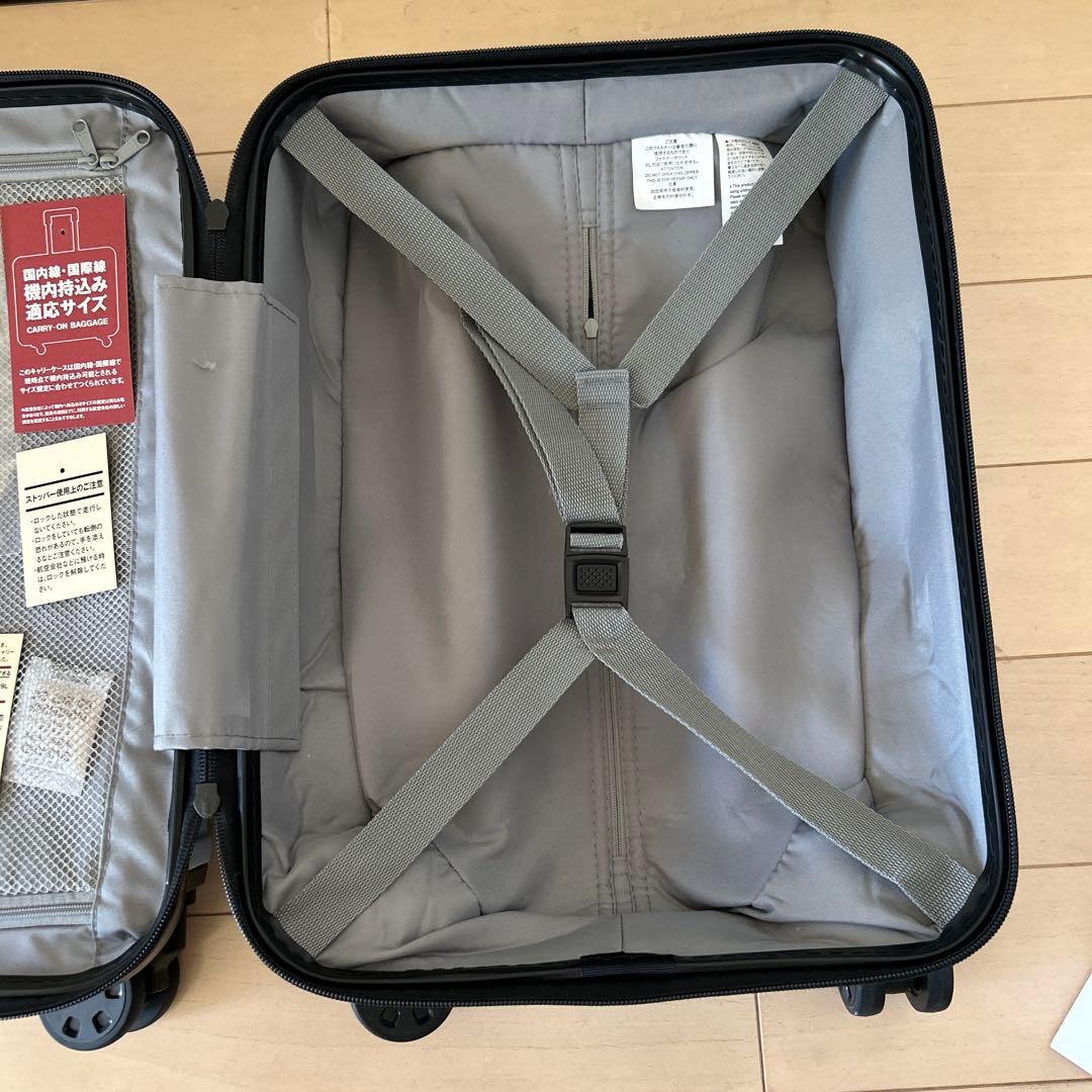美品　無印　19リットル　キャリーケース　ライトブルー