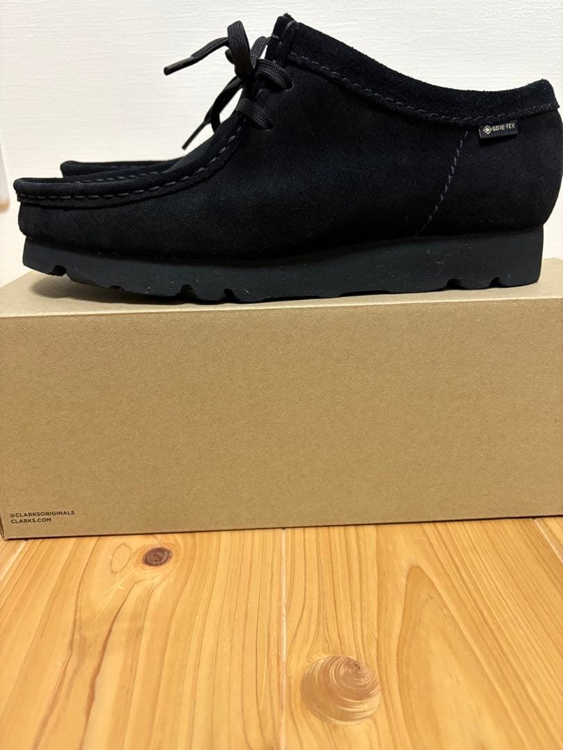 CLARKS クラークスワラビー ゴアテックス シューズ　ブラック　26センチ