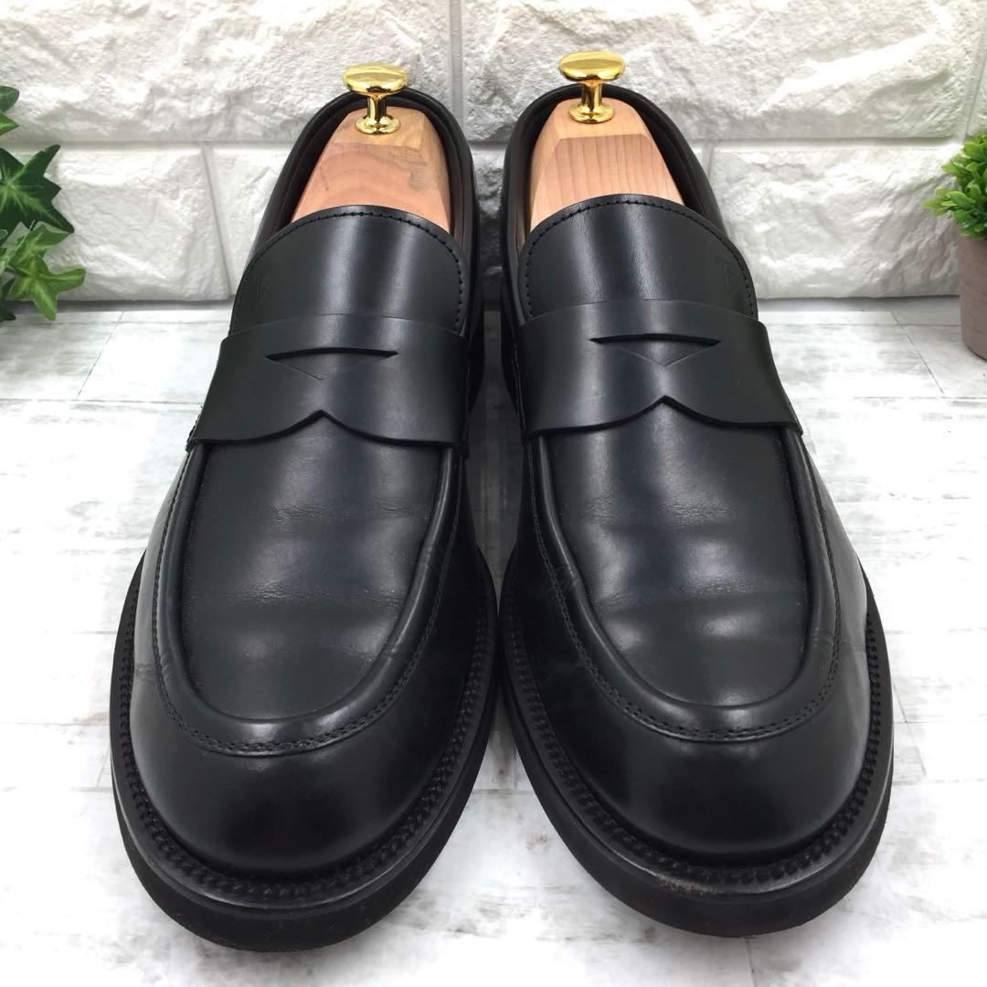 【美品】TOD'S トッズ Tタイムレス ローファー レザー 25.5 黒