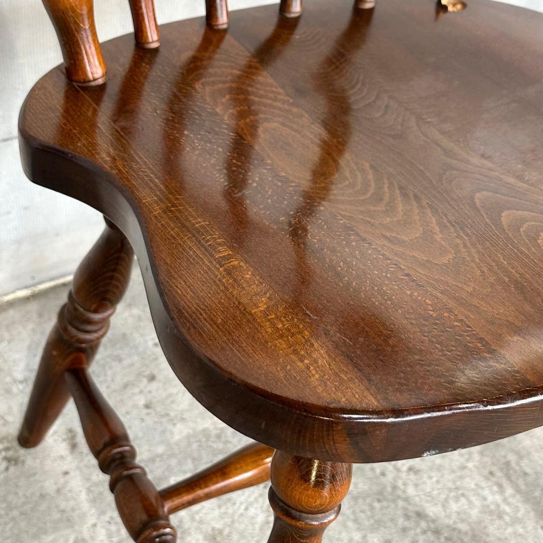 ✿訳あり✿ 昭和レトロ60s〜70s 飛騨産業 キツツキマーク ダイニングチェア