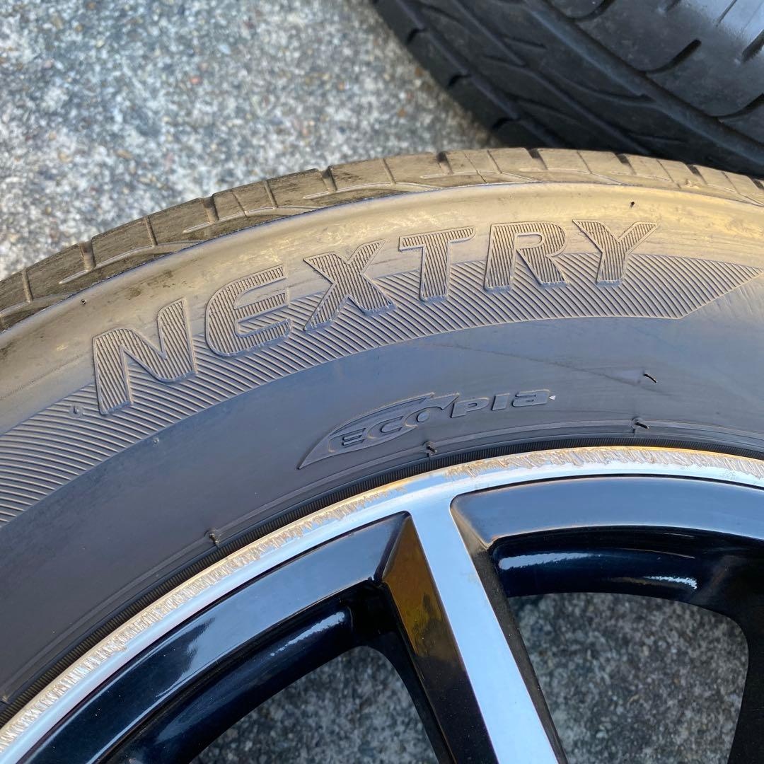 ◇中古溝有り175/65R15+プラポリホイールセット、アクア、スイフト