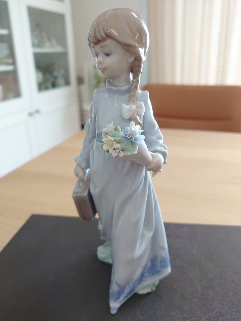 【極美品 会員限定 絶版 欠損無】リヤドロ No.7604『スクールデイズ』