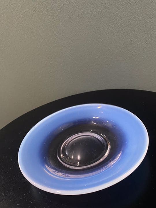 アンティーク ビンテージ 40s 器 お皿 ❶ ガラス 乳白色