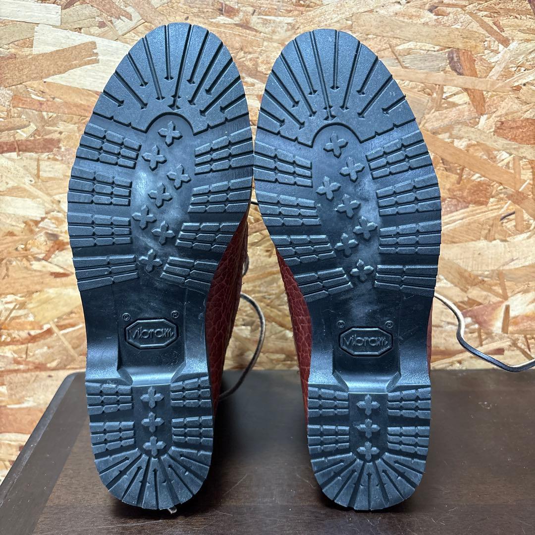 ブルックスブラザーズ&ランコート　wネーム　モカブーツ　ビブラム仕様size7