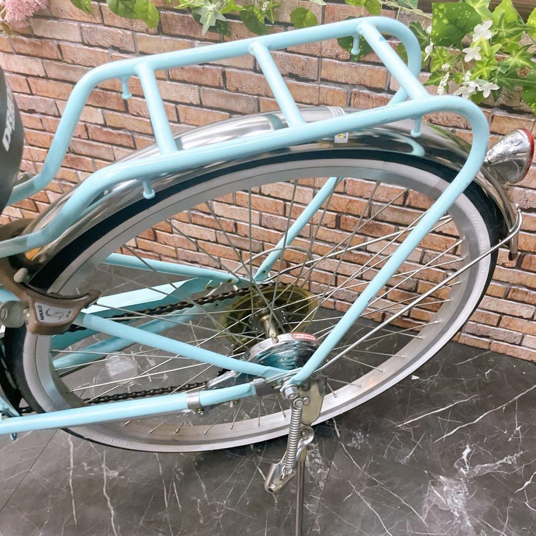 ひろさん様【39】子供用自転車 子供車 amie 水色 ミントカラー 24インチ