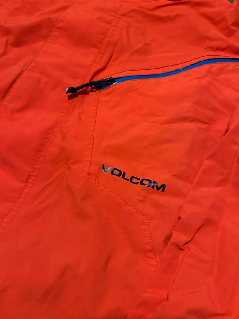 VOLCOM スノーボードジャケット オレンジ　サイズL 多機能