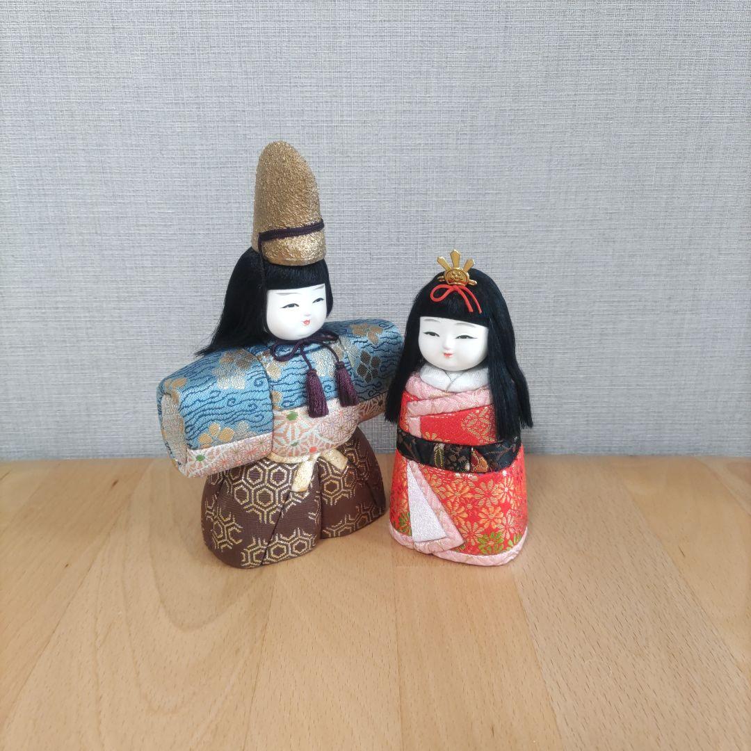 お雛様ペア　木目込人形　ひな祭りෆ⁠╹⁠ ⁠.̮⁠ ⁠╹⁠ෆ
