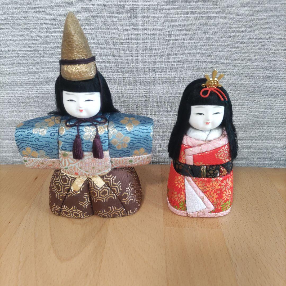 お雛様ペア　木目込人形　ひな祭りෆ⁠╹⁠ ⁠.̮⁠ ⁠╹⁠ෆ