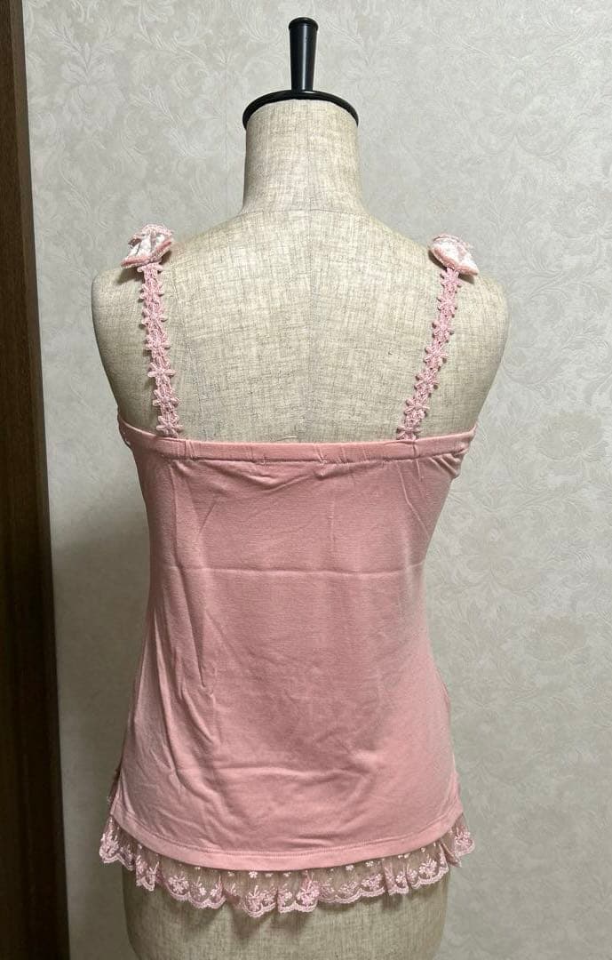 LIZ LISA リボン♡レース♡ピンク色 キャミソール 新品未使用品❤︎可愛い系