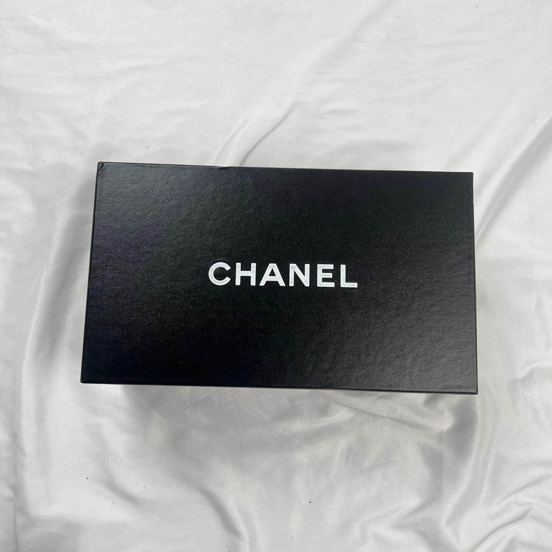 靴 CHANEL coco mark leather mules baby pink