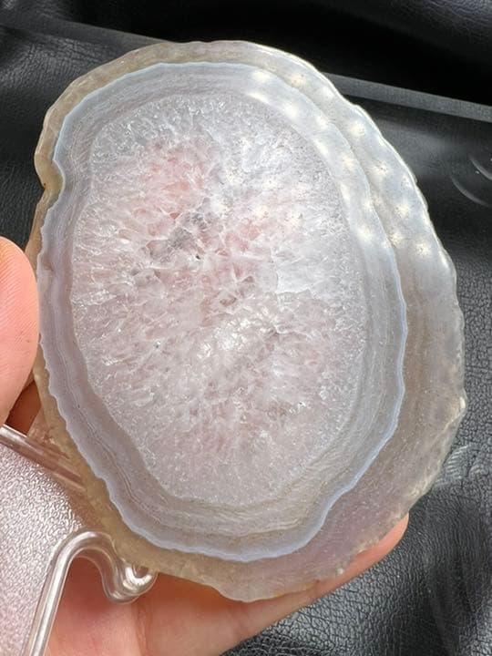 0622141   72＊90ミリ水晶共生瑪瑙置物セット　コースター