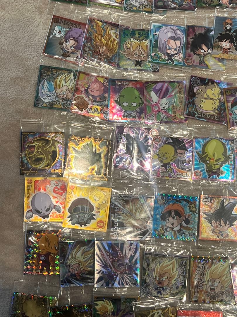 ハ*！様 ドラゴンボール ワンピース 鬼滅の刃 シール カード まとめ売り レア