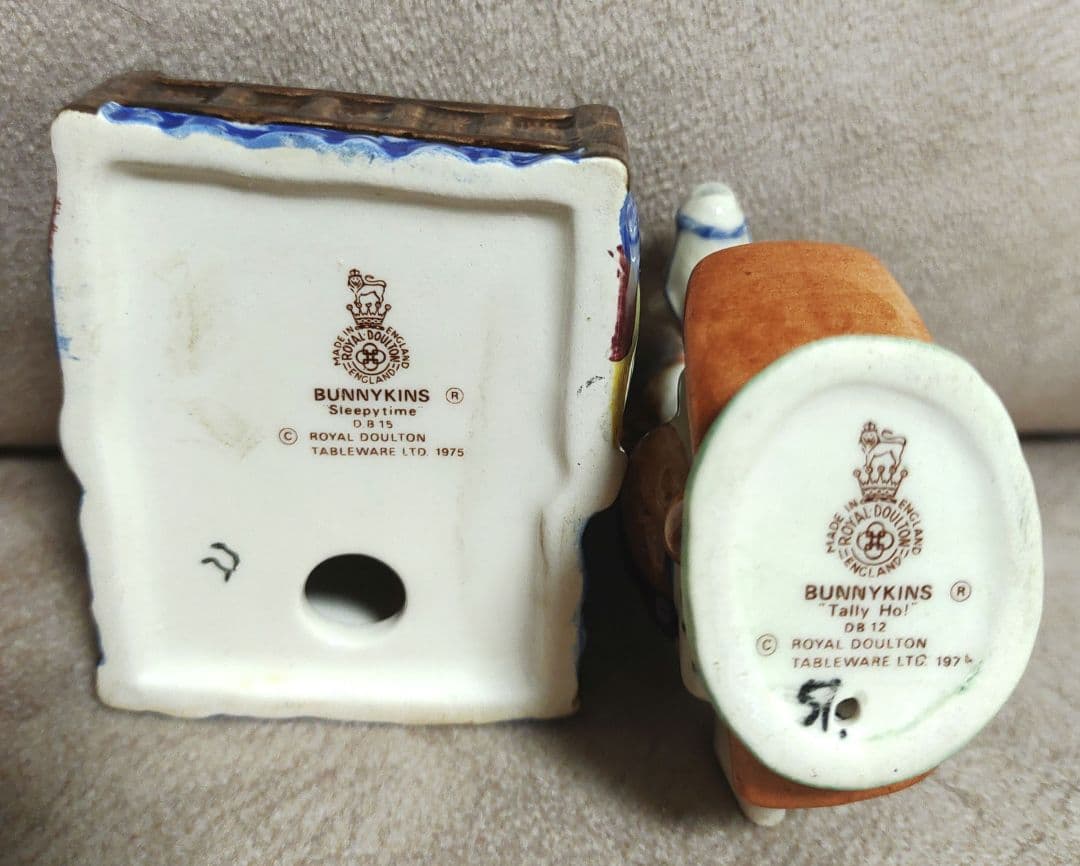 ロイヤルドルトン バニキンズ フィギュリン 陶器 うさぎ