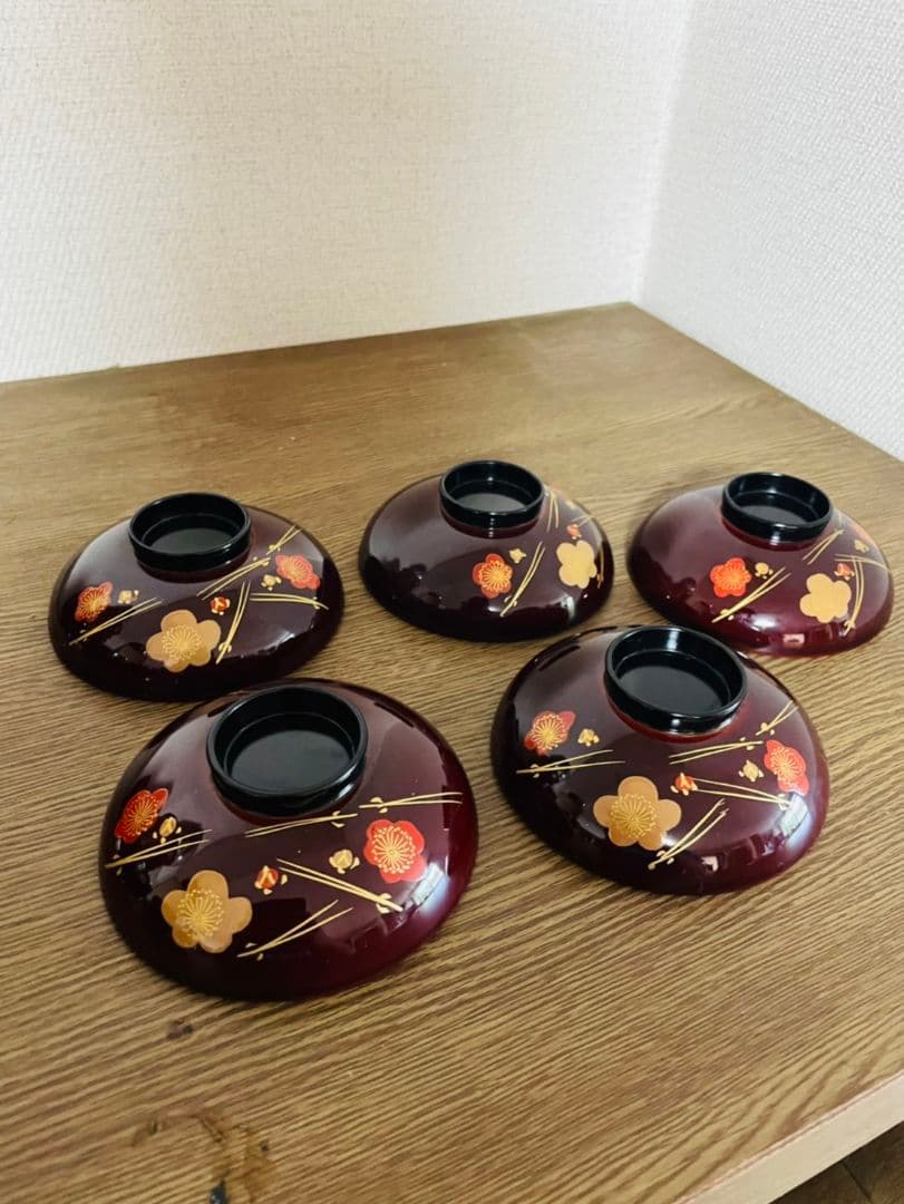 特選　山中漆器 根来塗 御吸物椀