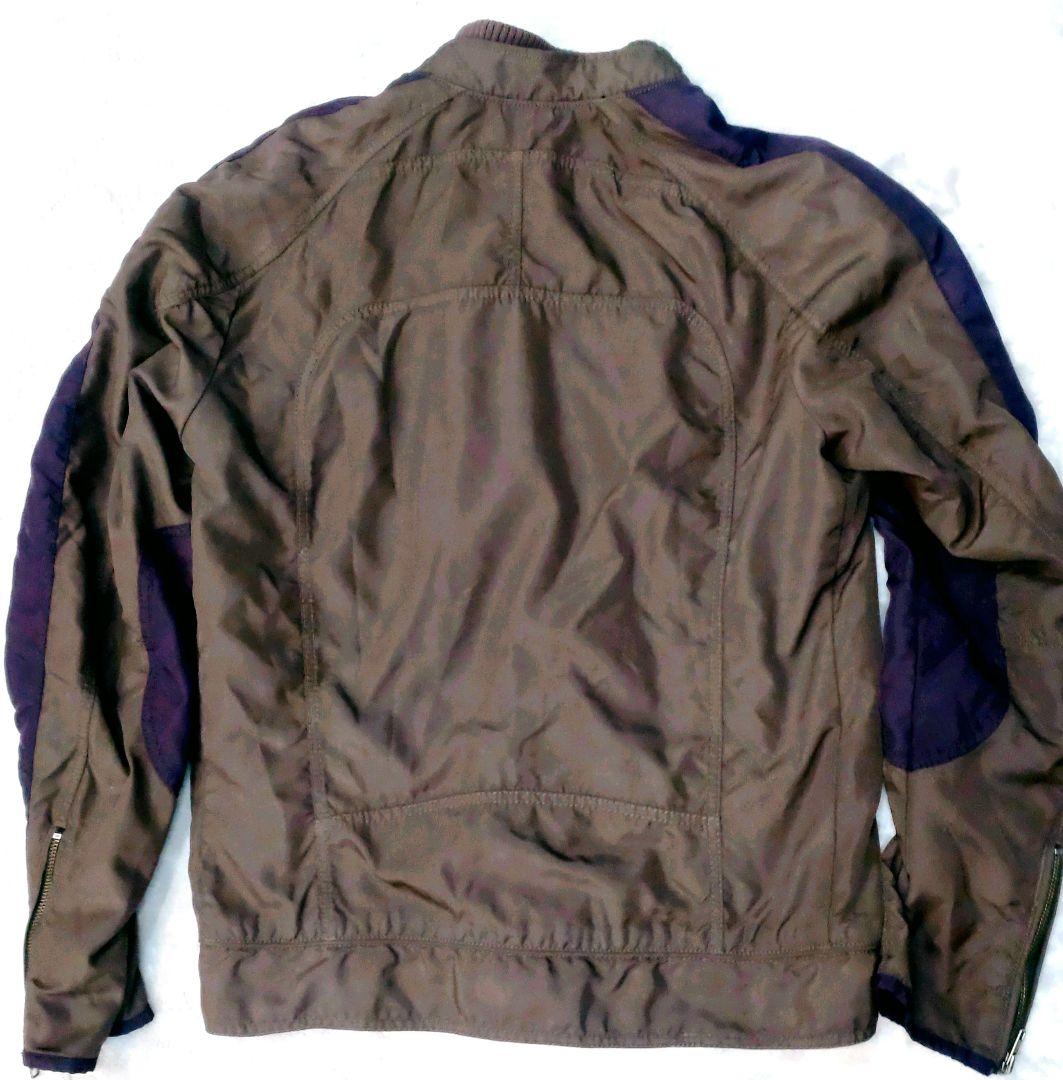 DIESEL レーシングジャケット L ブラウン×パープル y2k アーカイブ