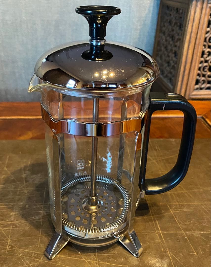 カジャール朝プレート・フレンチプレス　鑑賞スタンド　４点セット　ヴィンテージ