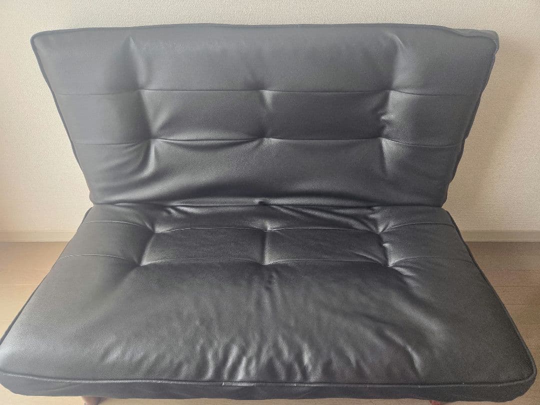 ニトリ　NITORI　リクライニングソファ (リミット BK)　ブラック