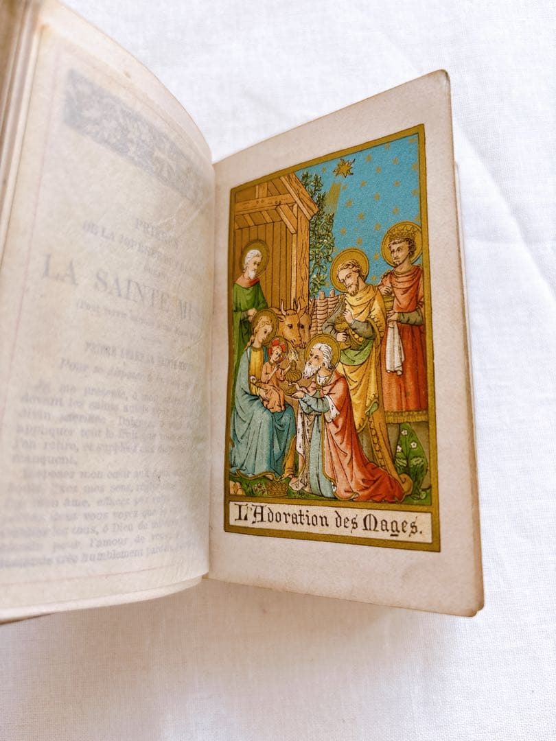 フランスアンティーク　1888年聖書・セルロイド