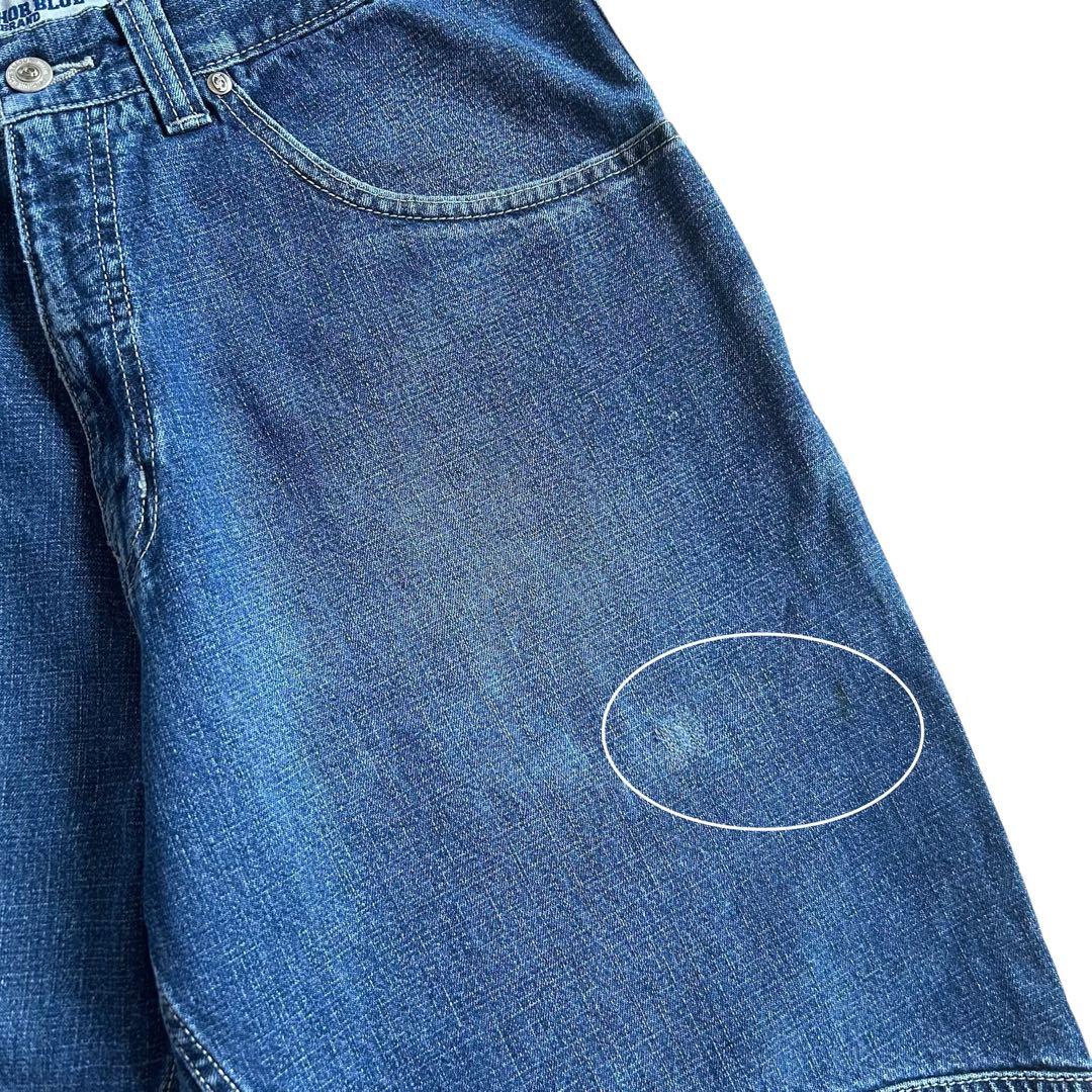 90s Anchor Blue アンカーブルー 極太 デニム ダブルニー W36