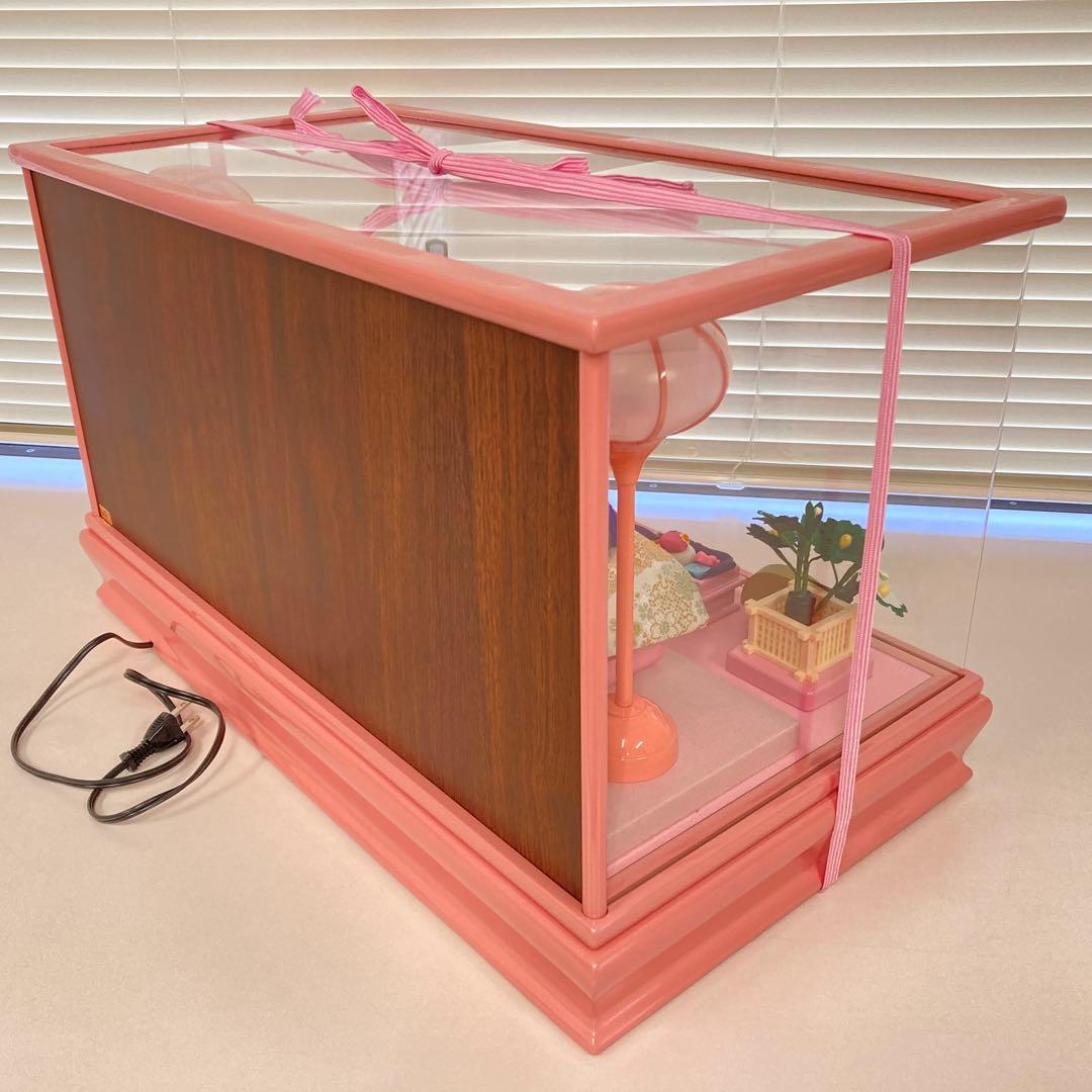 アクリルケース かわいい 雛人形 ピンク フォトフレーム付き