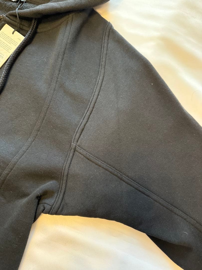 新品アディダス　ステラマッカートニー裏起毛 セットアップ 黒 パーカー＆パンツ