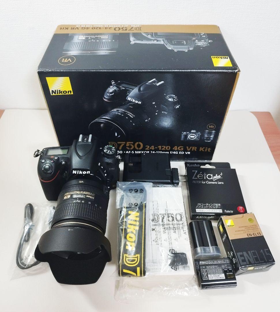 ニコン D750 24-120mm 4G VR Kit バッテリー2個ほぼ未使用