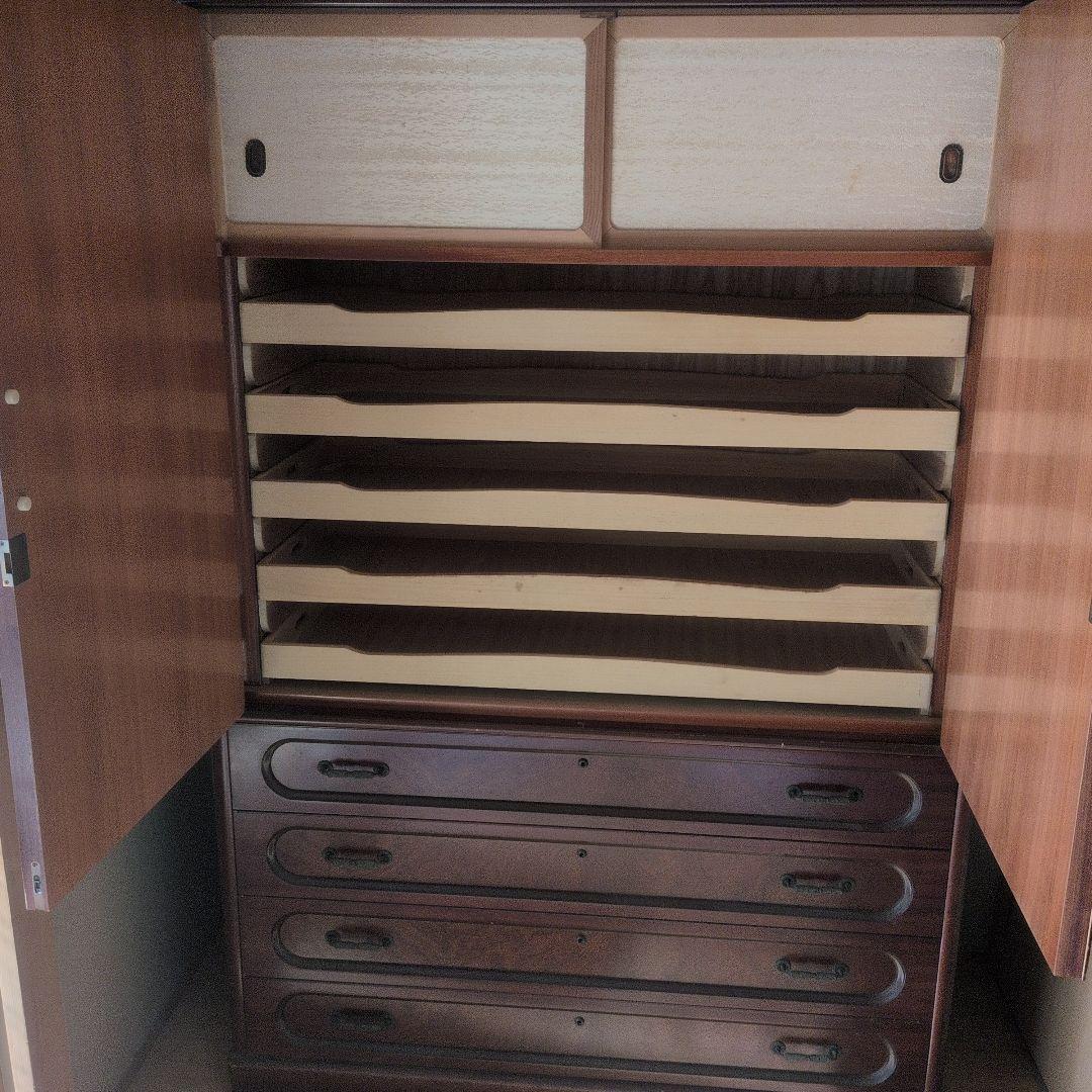 3点まとめ売り　和箪笥　婚礼家具　高級　クローゼット　レトロ　府中家具