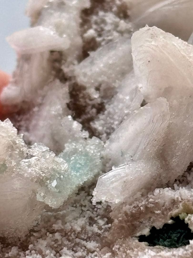 グリーンアポフィライト　スティルバイト　ヒューランタイト　インドマハラシュトラ産