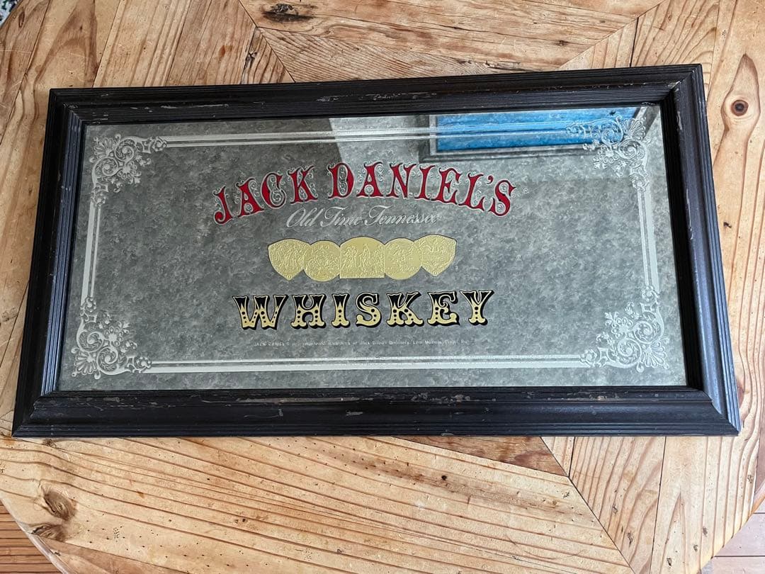 Jack Daniel's ジャックダニエルパブミラー　希少アンティーク USA
