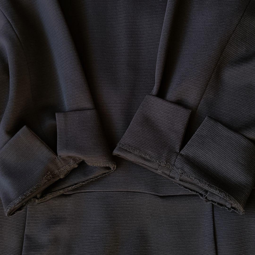 【23区】 新品 襟付きグログランワンピース ネイビー 44 セレモニー