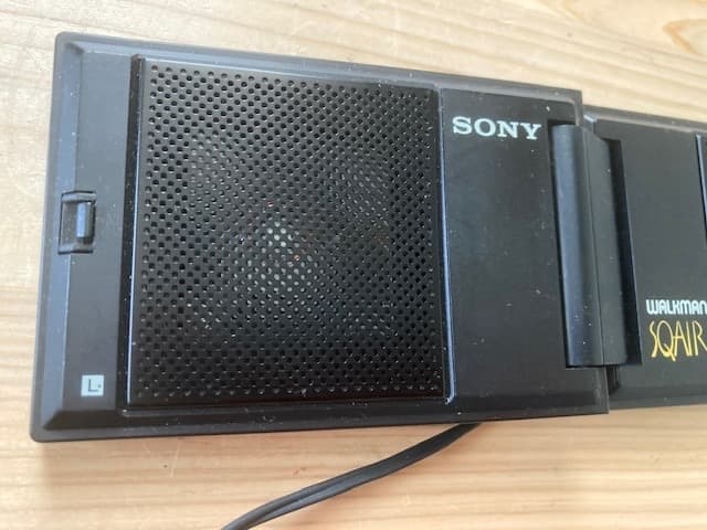 超希少品 整備済完全動作品 折りたたみ式スピーカー SONY SS-WM20 青