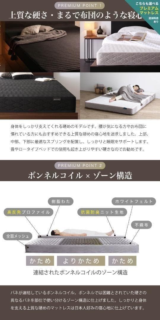 ベッドフレーム マットレス付 シングル 新品 収納送料込み 布団セットもあり