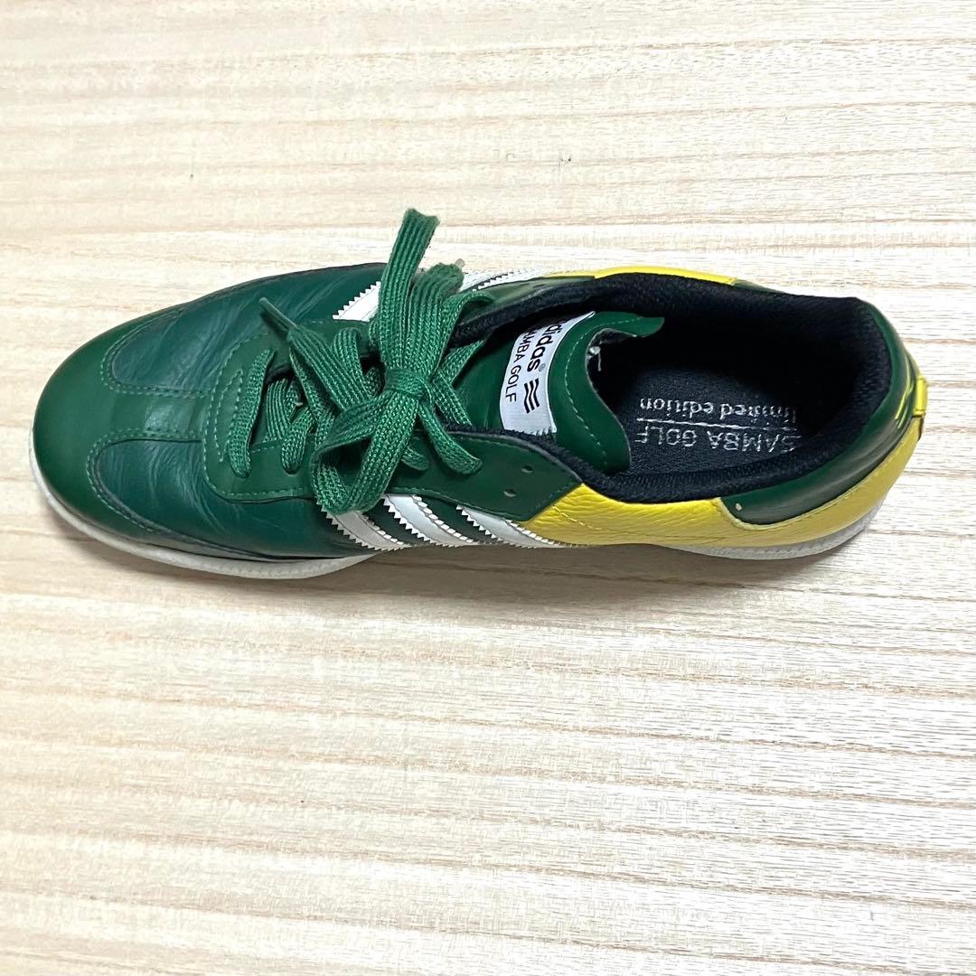 超希少 adidas SAMBA GOLF ゴルフシューズ 緑/黄26cm