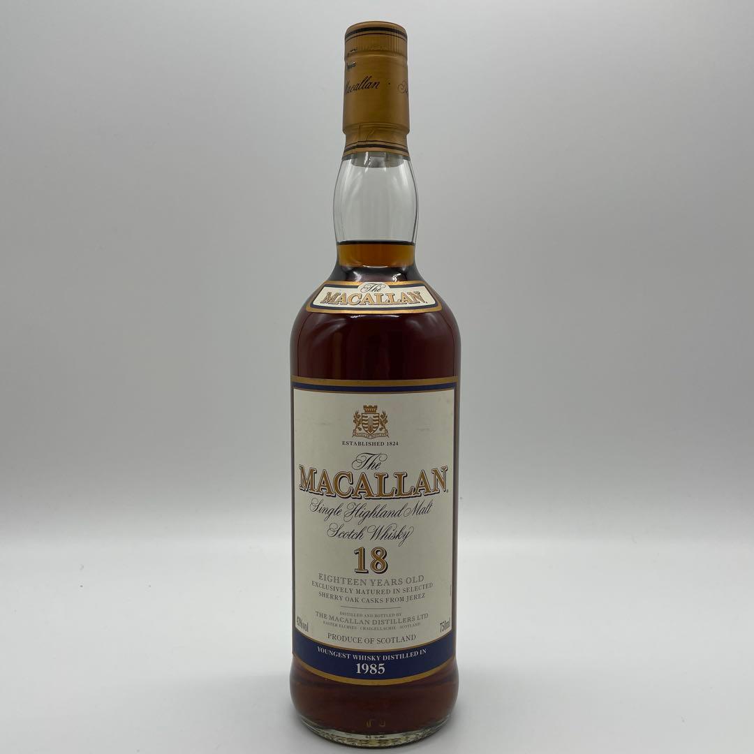 ザマッカラン18年 シングルモルトウィスキー750ml 未開封 1985年 箱付
