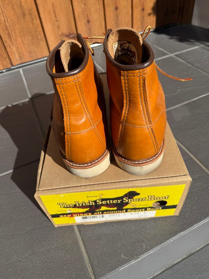 廃盤レッドウィング9875ゴールドラセットアイリッシュセッター セコイア犬タグ