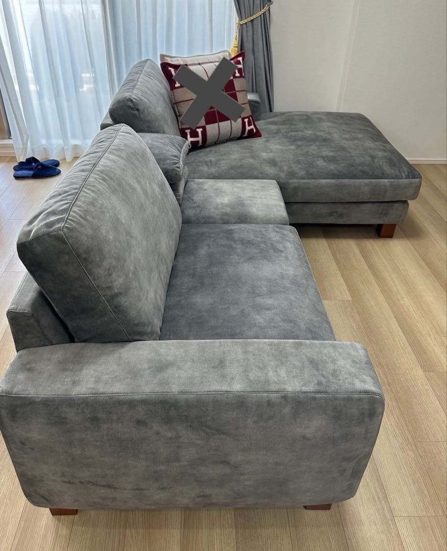 カウチソファ デュオ3 ソファー　L字　ディーセントグレー 大塚家具