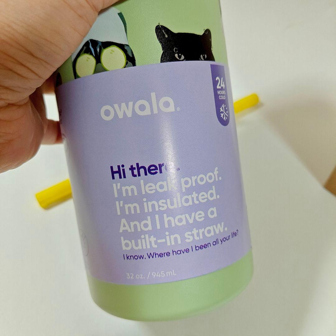 新品 Urban Outfitters限定 猫柄owala保冷水筒32 oz