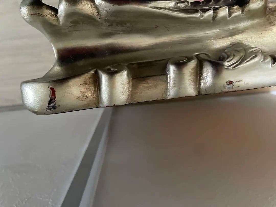 壁掛け　大型　ミラー　アンティーク　ロココ調　シャビーシック