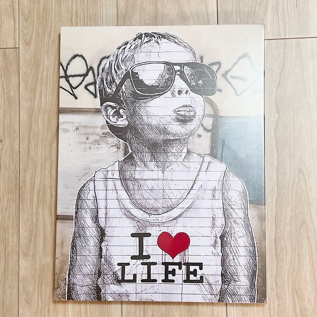 愛とお金 パネル 飾り絵 ポスター インテリア 絵 絵画 30x40cm