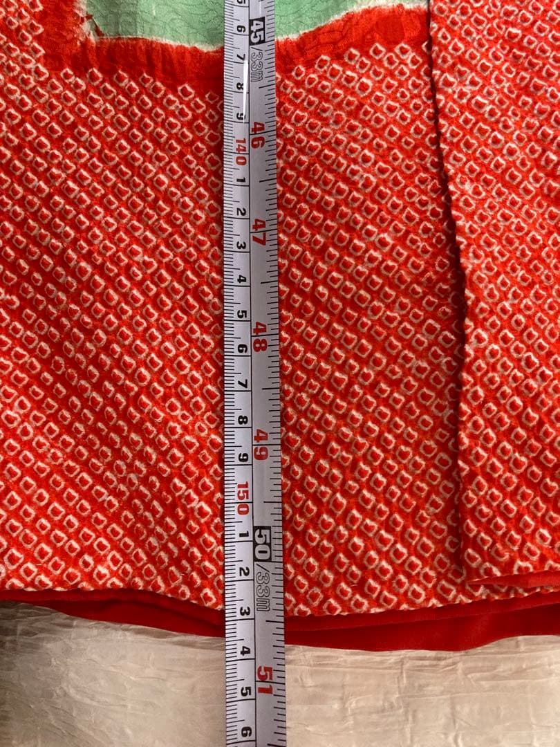 アンティーク総絞り金糸振袖　七五三　7歳着物帯小物セット　卒業式　袴　十三参り