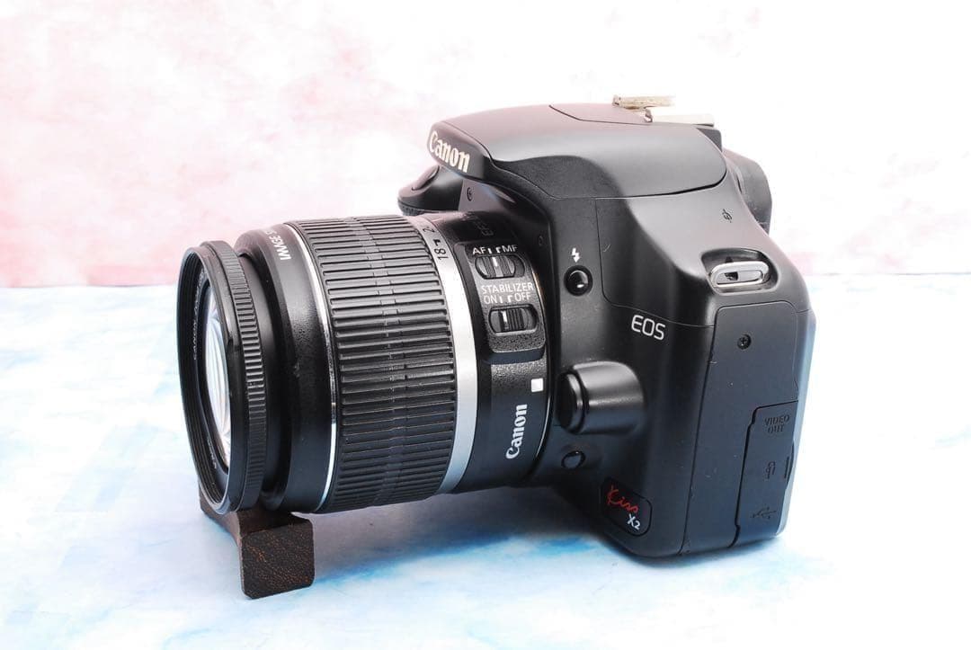 Canon Kiss X2✨手ぶれ補正✨一眼レフカメラ✨美品＆ショット数少✨
