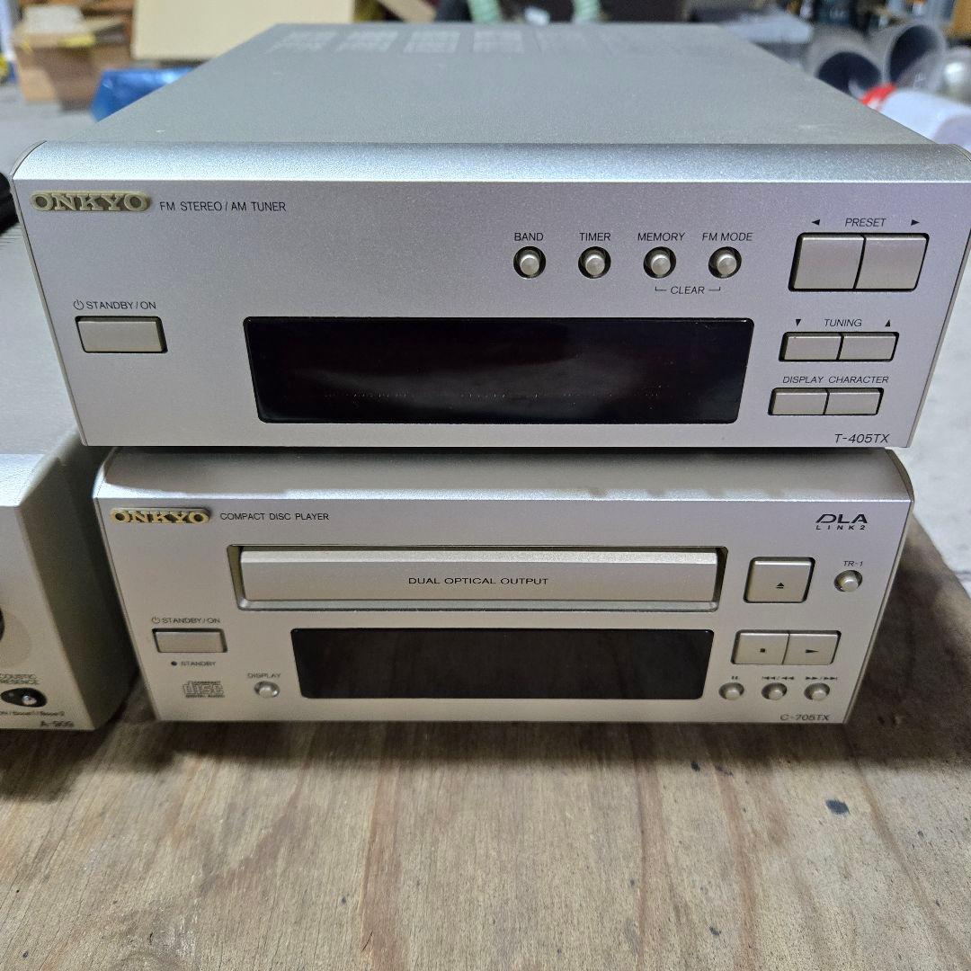 オンキョー スピーカー、チューナー、cdプレーヤー、アンプ、配線等セット