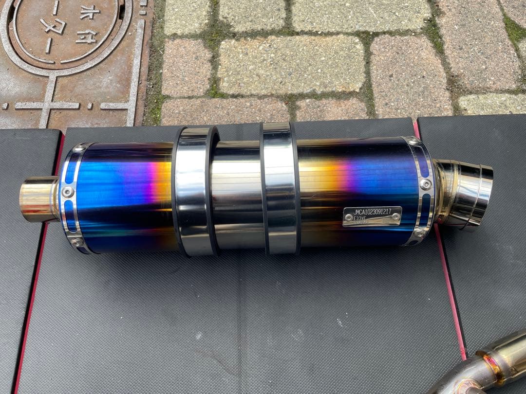 BEAMS マフラー JOG125 R-EVO ヒートチタン フルエキゾースト