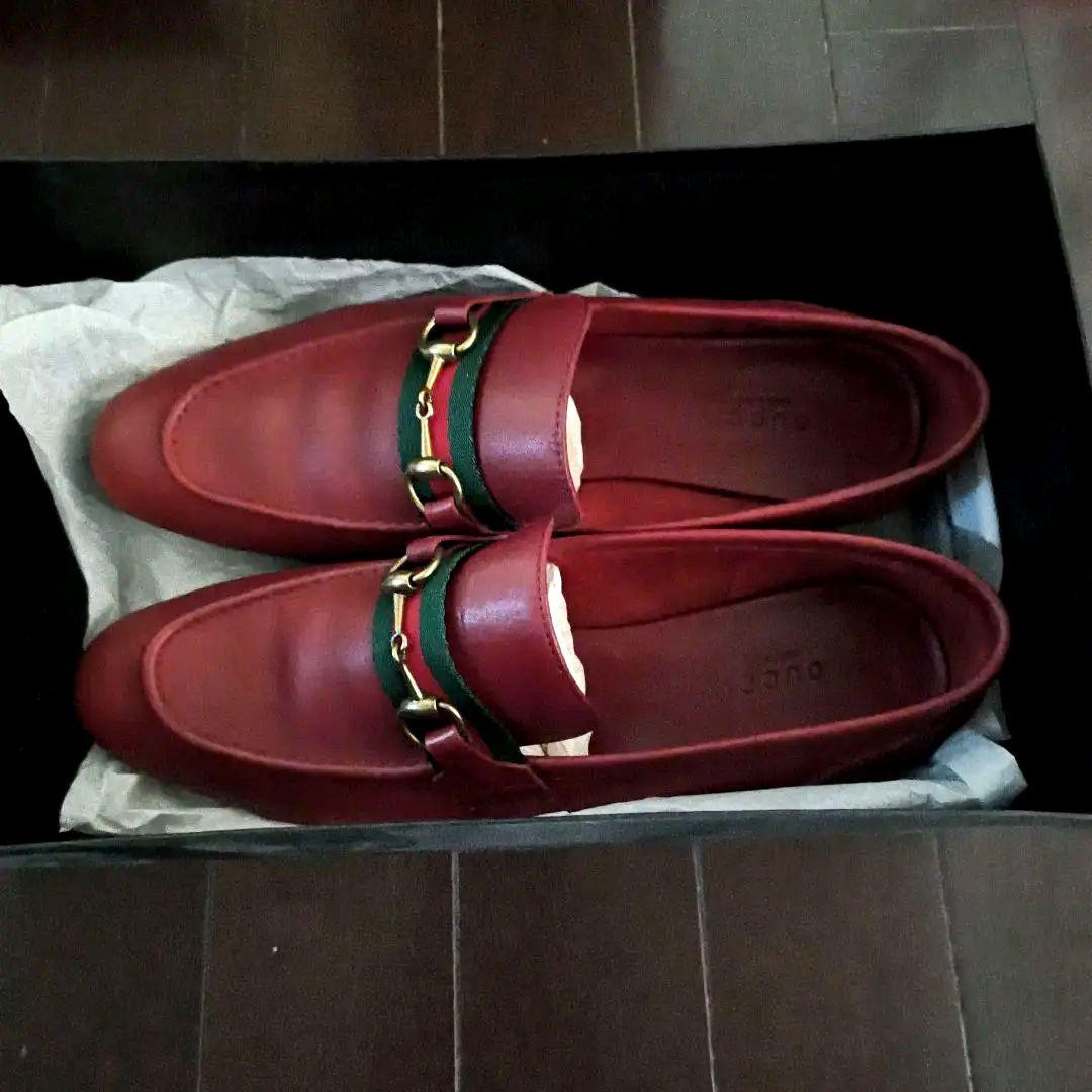 Nap様　GUCCI グッチ ホースビットローファー37 1/2 (24~)