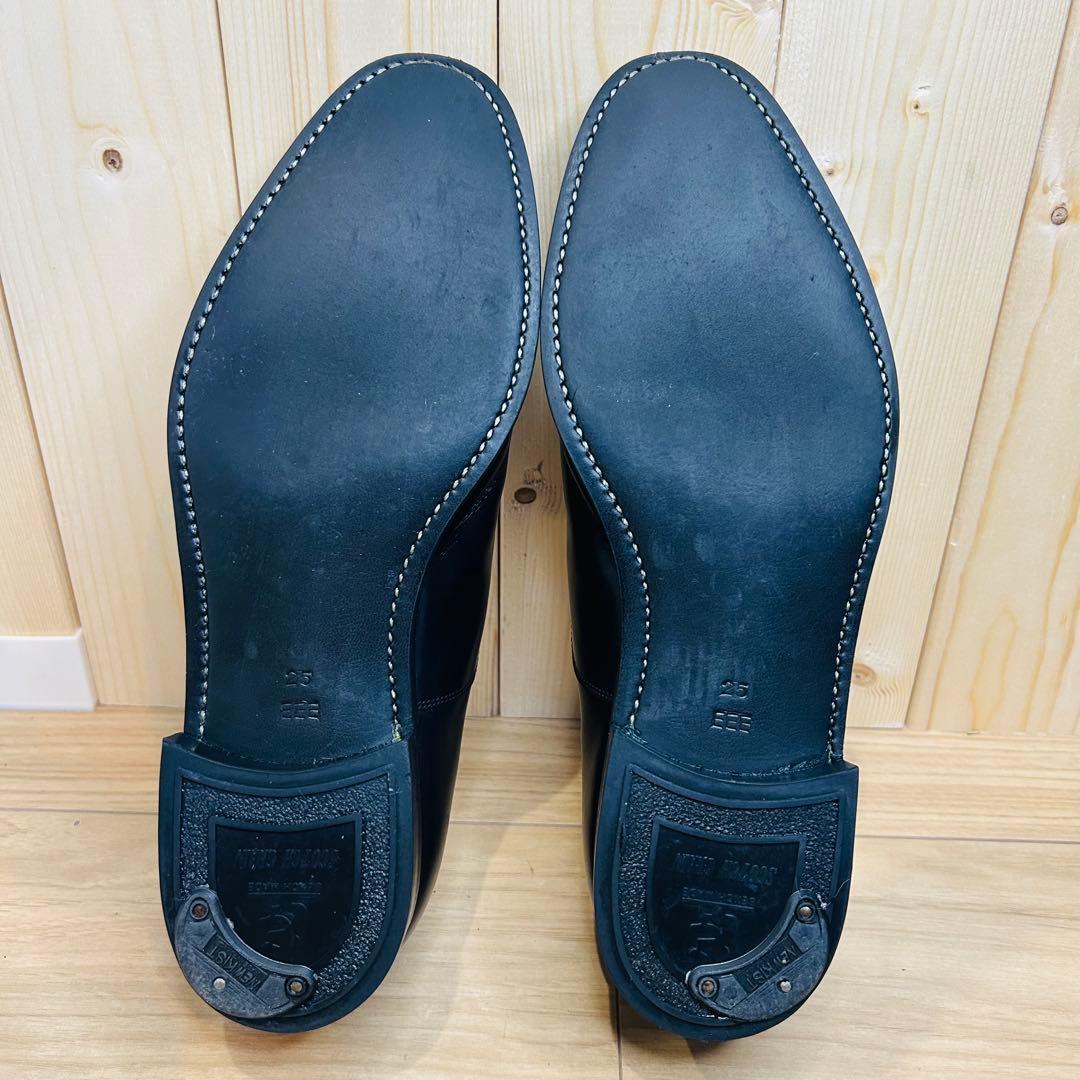 【未使用級】スコッチグレイン ストレートチップ 内羽根 25cm F-0350